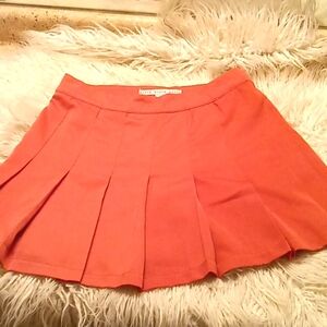 Orange mini skirt